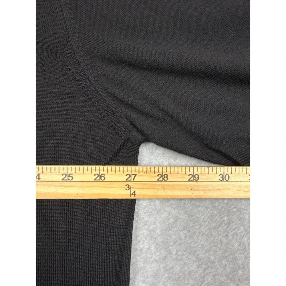Saks Fifth Avenue Polo Sweater Men XXL Fine Merino Wool Italian Knit Long Sleeve